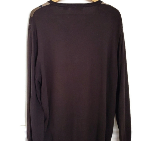 Claiborne Mens Fall Argyle V Neck Medium Weight Sweater Size XL - Picture 3 of 4